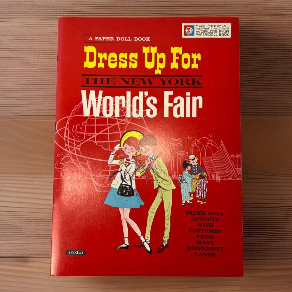 Vintage Original 1964-65 Dress Up For The New York World's Fair Paper Doll Book